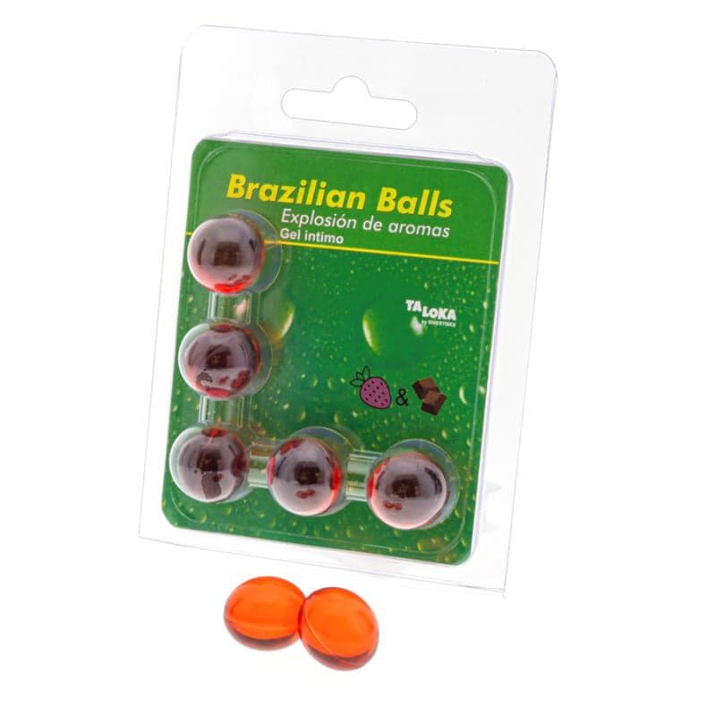 Diverty Sex 5 Brazilian Balls Explosion Aroma Fresa y Chocolate