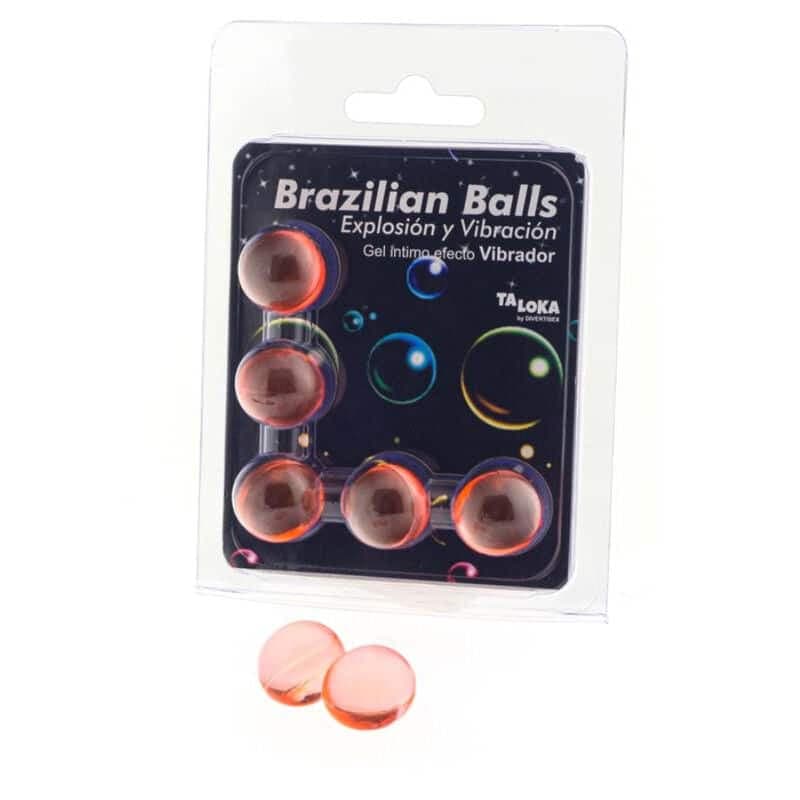 Diverty Sex Set 5 Brazilian Balls Gel Excitante Efecto Vibracion