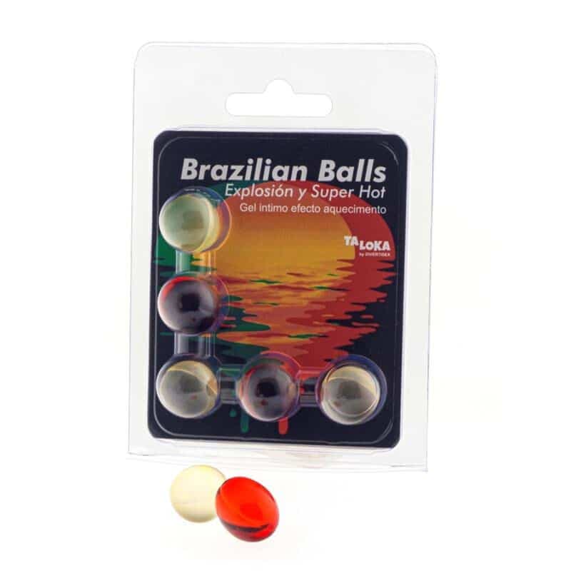 Diverty Sex Set 5 Brazilian Balls Gel Efecto Supercalientamiento