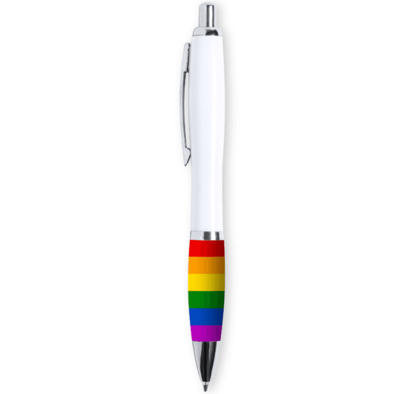 PRIDE Caneta Esferográfica D-235564 Orgulho LGBT Branca