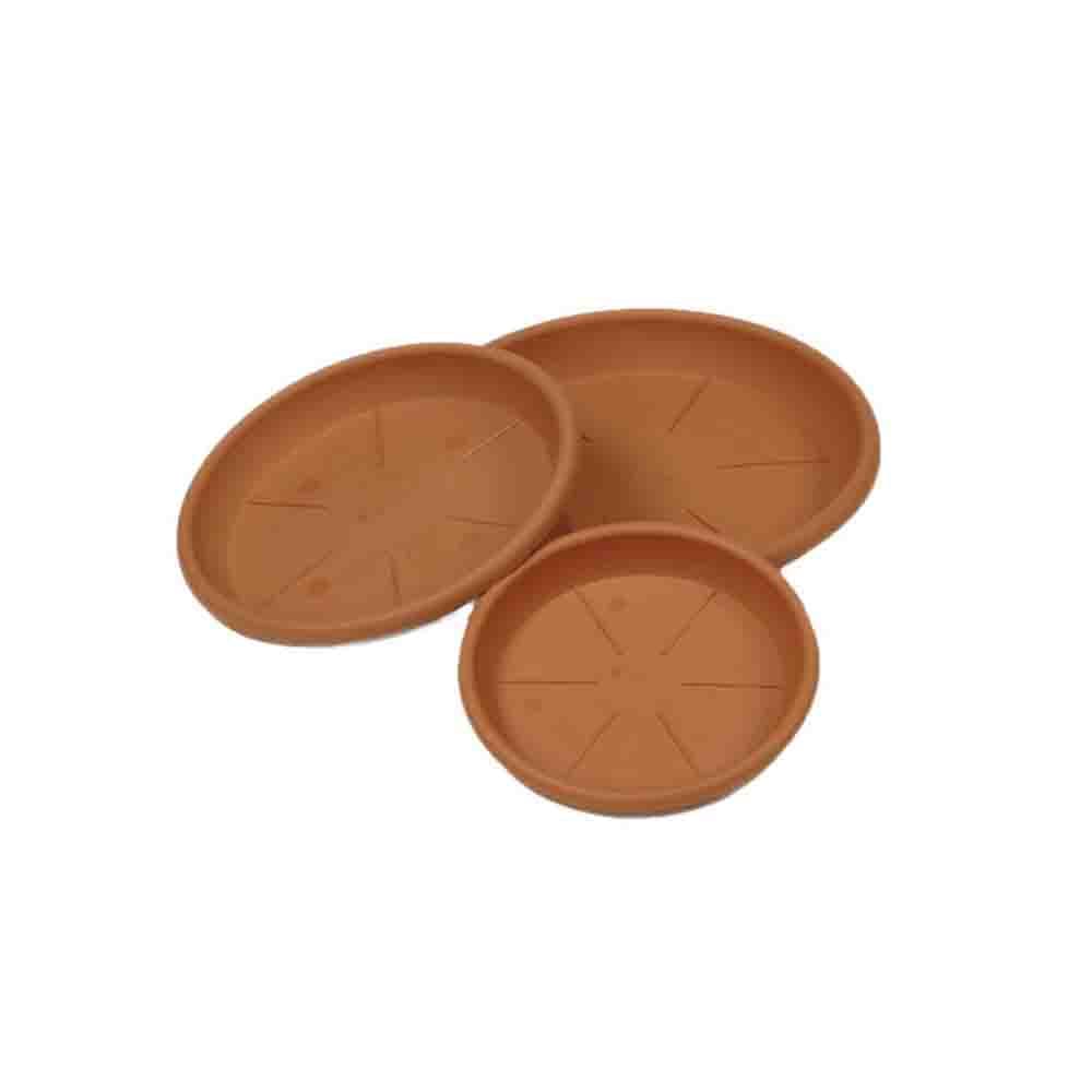 PRATO DE INJEÇÃO COR TERRACOTA Ø30CM (PARA VASO REF: 74862)