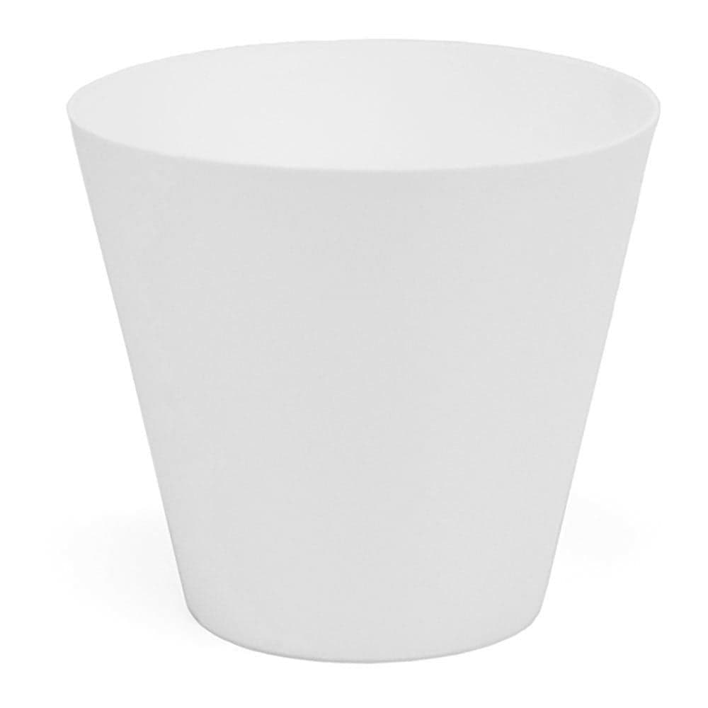VASO TIPO CONE DE INJEÇÃO COR BRANCO Ø26CM PLASTIKEN