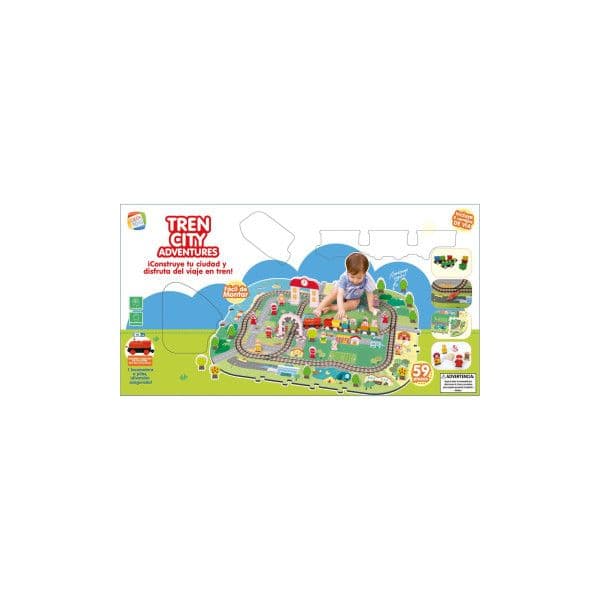 Cefa Toys Aventuras na Cidade com Trilhos de Trem S2458365