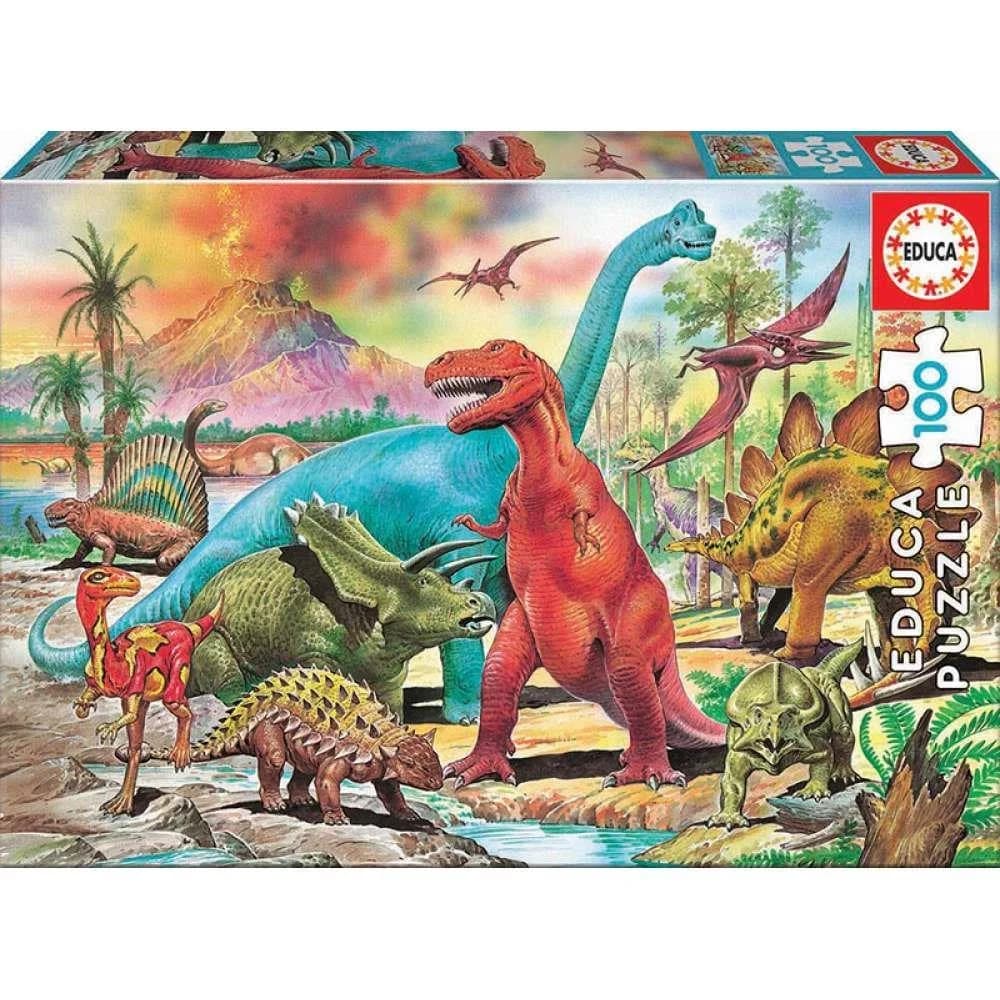 Educa Puzzle 100 Peças - Dinossauros - 13179