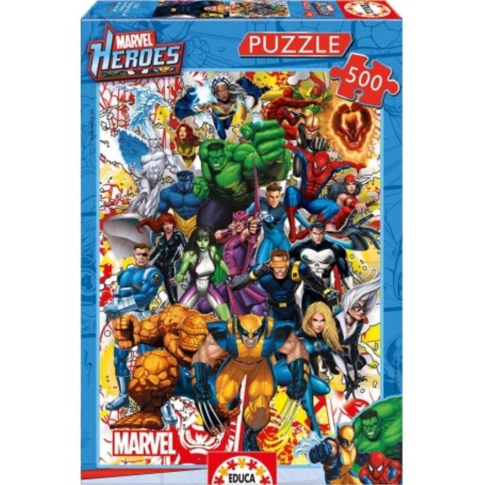 Educa Puzzle 500 Peças Os Heróis da Marvel - 15560