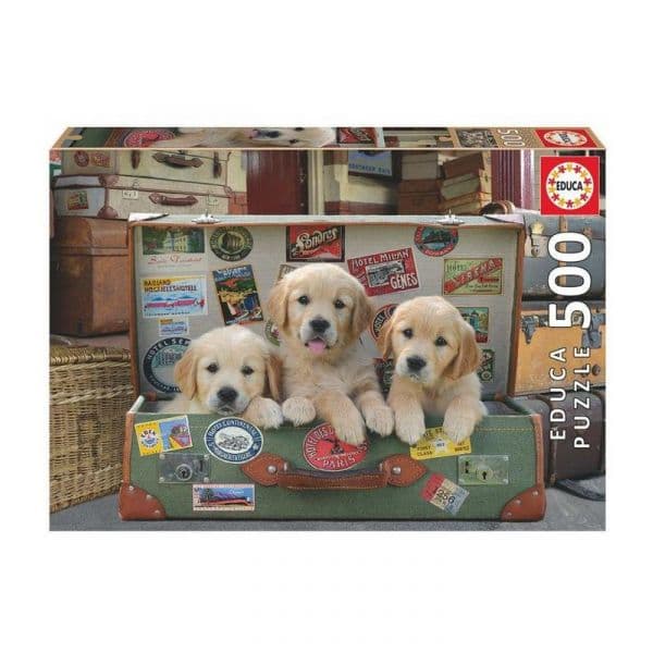 Educa Puzzle 500 Peças - Cachorros na mala - 17645