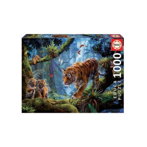 Educa Puzzle 1000 Peças - Tigres na Árvore - 17662