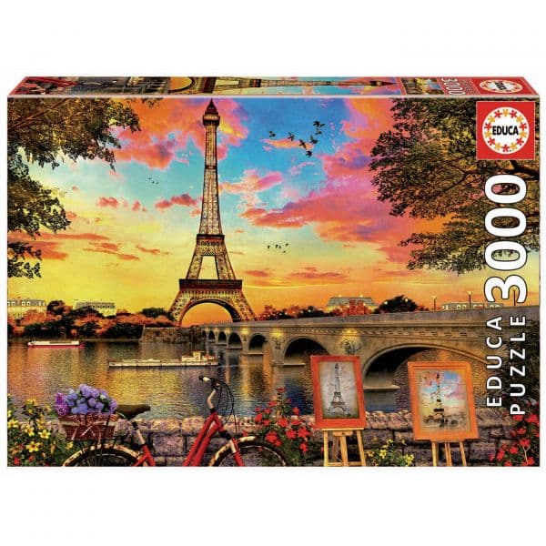 Educa Puzzle 3000 Peças - Pôr do Sol em Paris - 17675