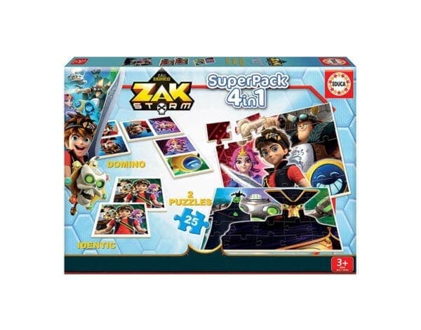 Educa Jogo Superpack 4 em 1 Zak Storm 3+