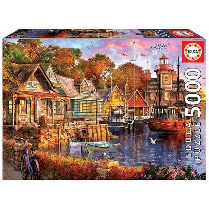 Puzzle 5000 Peças Entardecer No Porto