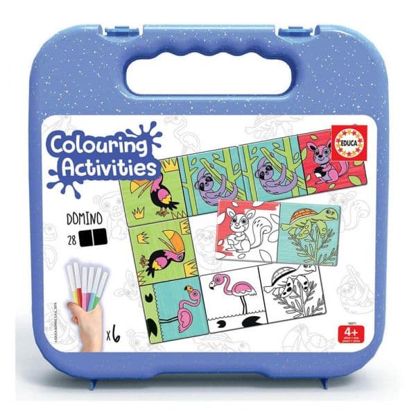 Educa Colouring 18 Dominó Animais - ED18071