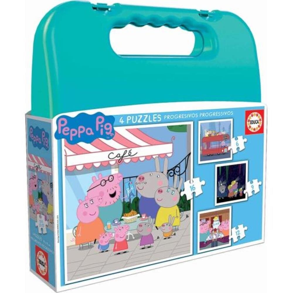 Mala 4 Puzzles Porquinha Peppa - 63810