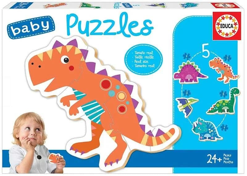 Educa 5 Baby Puzzles Dinossauros - ED18873