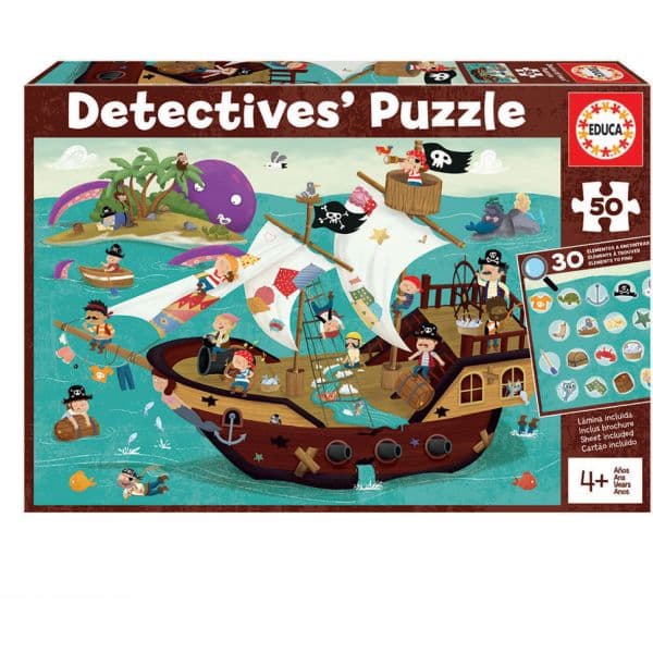 Educa Detetive Puzzles 50 Peças Barco - ED18896