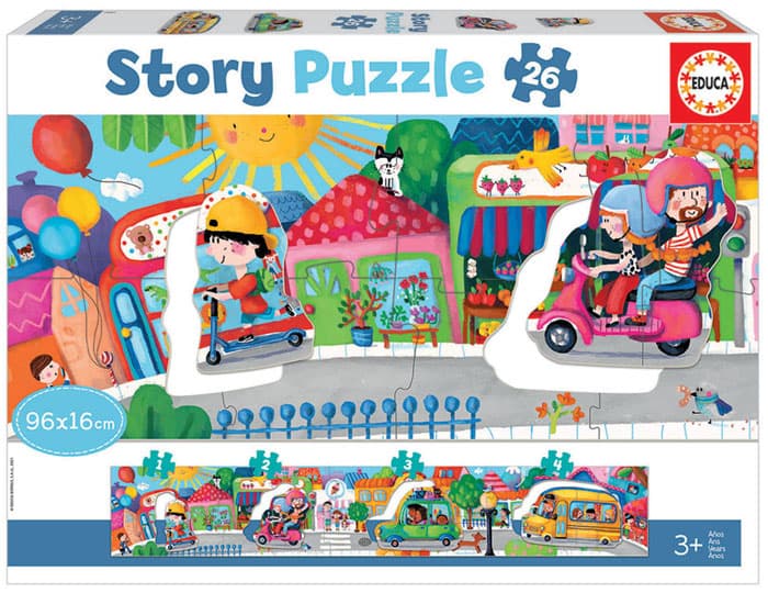 Educa Puzzle 26 Peças Veículos na Cidade Story Puzzle
