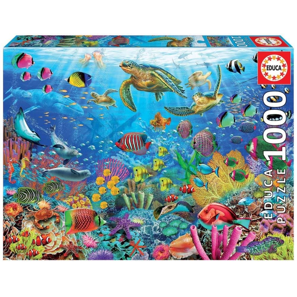 PUZZLE 1000 PECAS EDUCA TARTARUGAS NO PARAISO 19266
