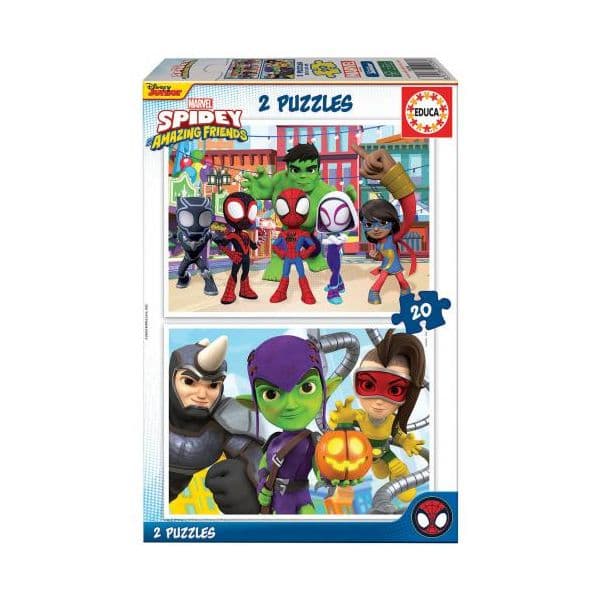 Educa 2 Puzzle 20 Peças Spidey Amazing Friends - ED19296