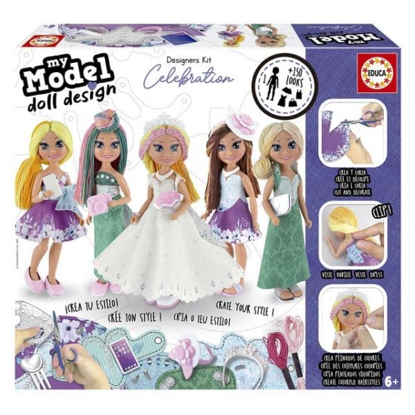 Educa Jogo de Costura My Model Doll Design Celebration - 19351