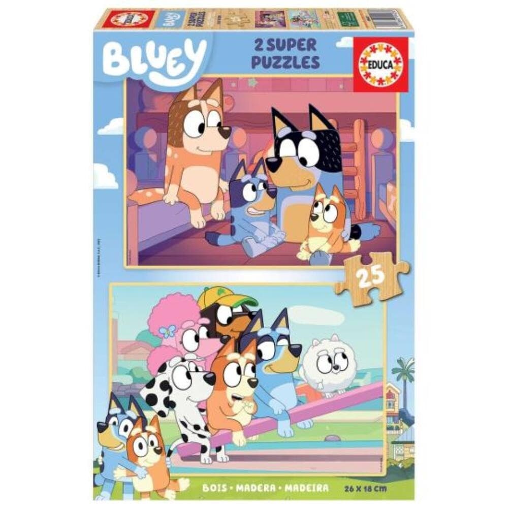 Educa 2x Super Puzzle 25 Bluey