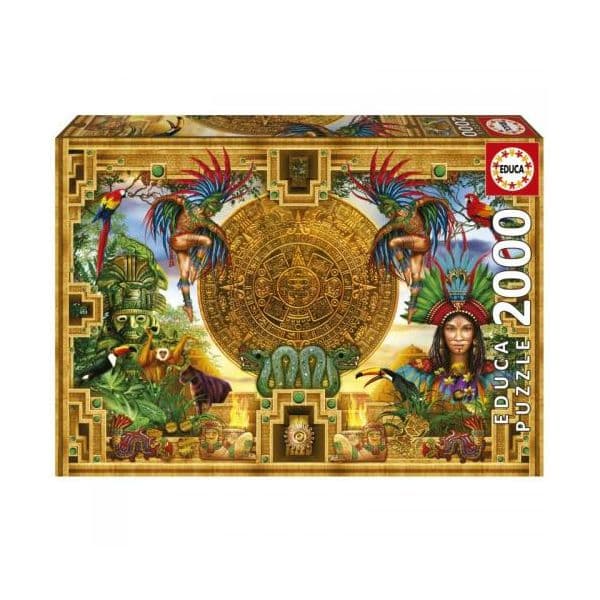Puzzle 2000 Peças Montagem Asteca Maia - 19565