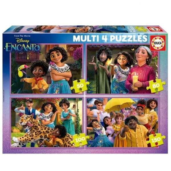 Educa Borrás 4 Puzzles Encanto 50+80+100+150 Peças