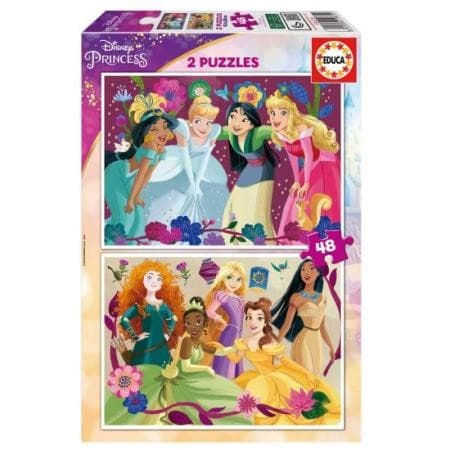 Educa Princesas Disney Puzzle 2 x 48 Peças