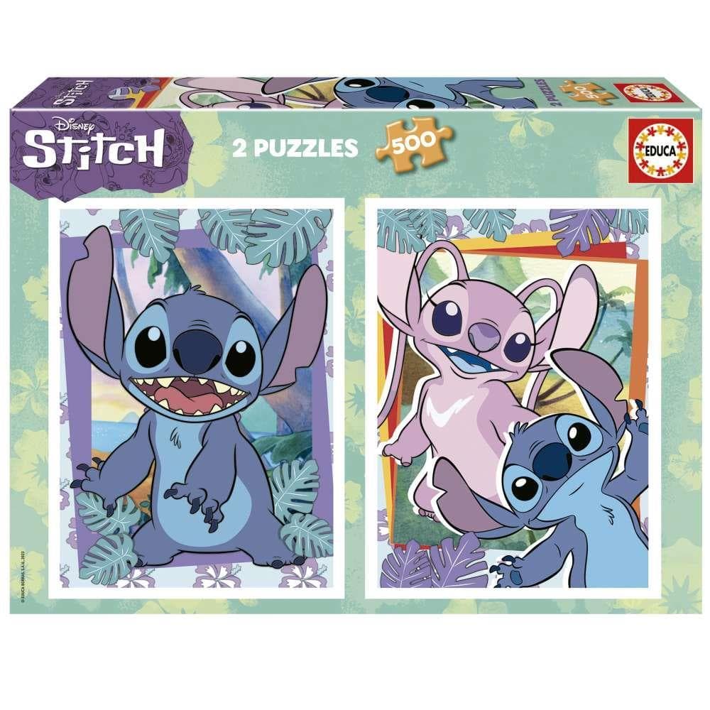 Educa Borrás Puzzle 2x500 Stitch Disney