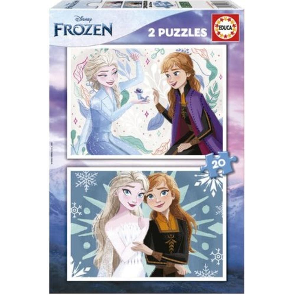 PUZZLE 2 X 20 PECAS EDUCA FROZEN 19736