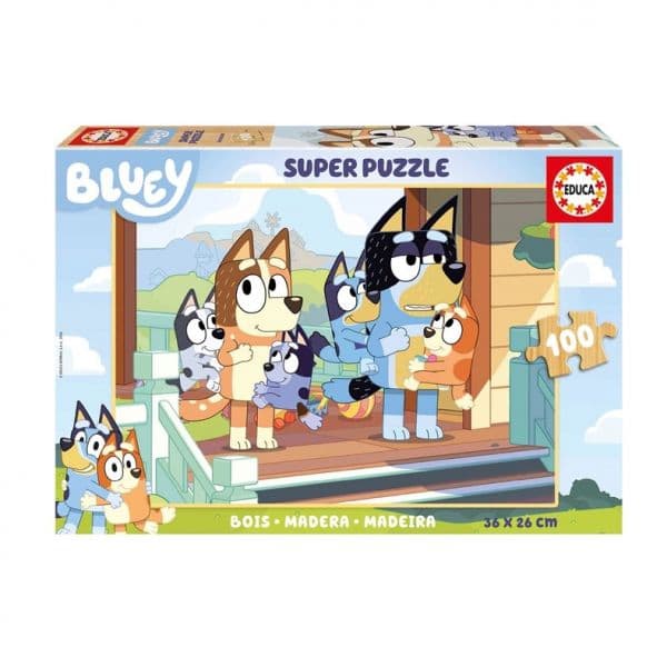 Educa Puzzle de Madeira 100 Peças Bluey