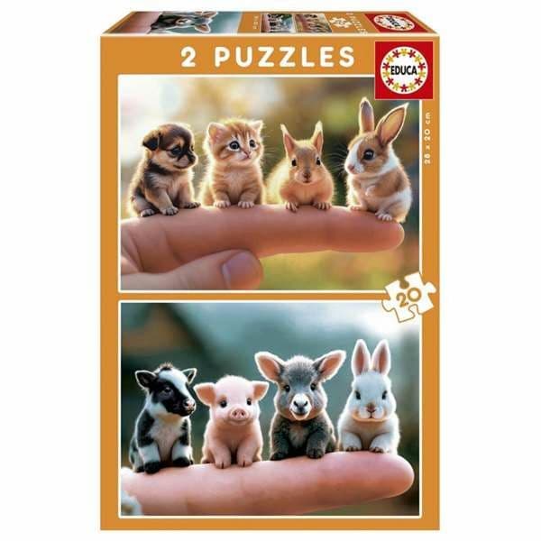 Educa Puzzle Baby Animals 2x20 Peças - ED20221