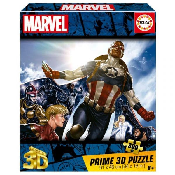 Educa Puzzle Marvel 3D Lenticular 300 Peças - 20346