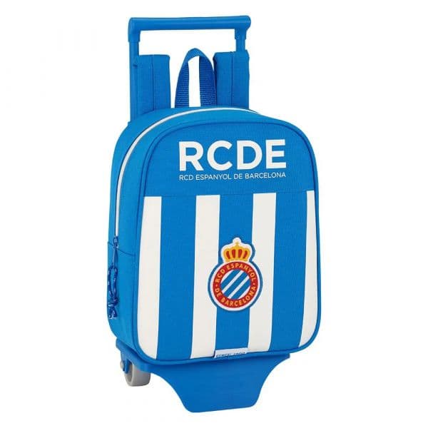 Safta Mochila com Rodas RCD Espanyol 805 Mini 6L Azul Branco