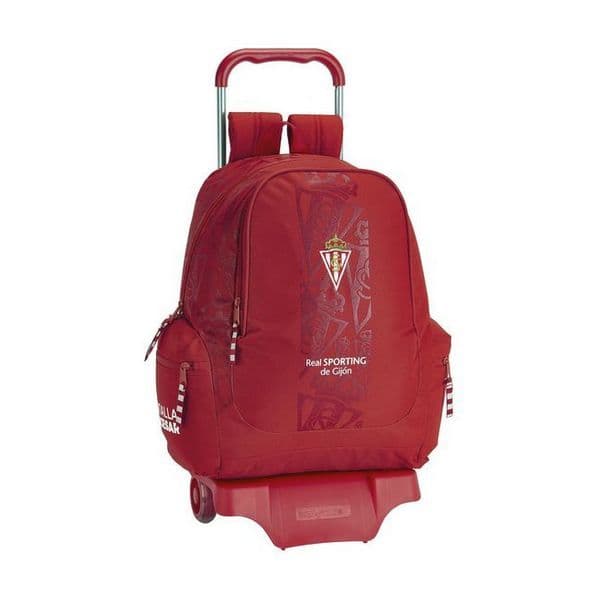 Safta Mochila Real Sporting Gijón 23.4L Vermelho