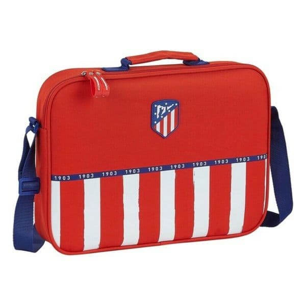 Safta Pasta Escolar Vermelho Azul Branco 38 x 28 x 6 cm Atlético Madrid