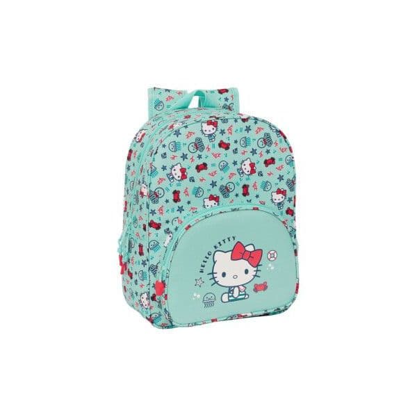 Safta Mochila Hello Kitty Sea Lovers Adaptável Turquesa Multicolor 34cm 10L