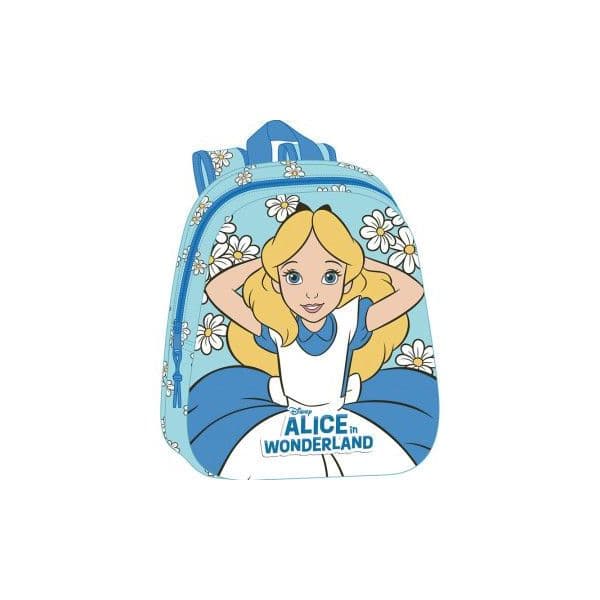 Safta Mochila Alice no País das Maravilhas 33cm Celeste