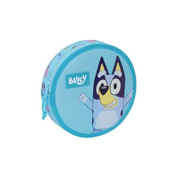 Safta Estojo Bluey Redondo Azul