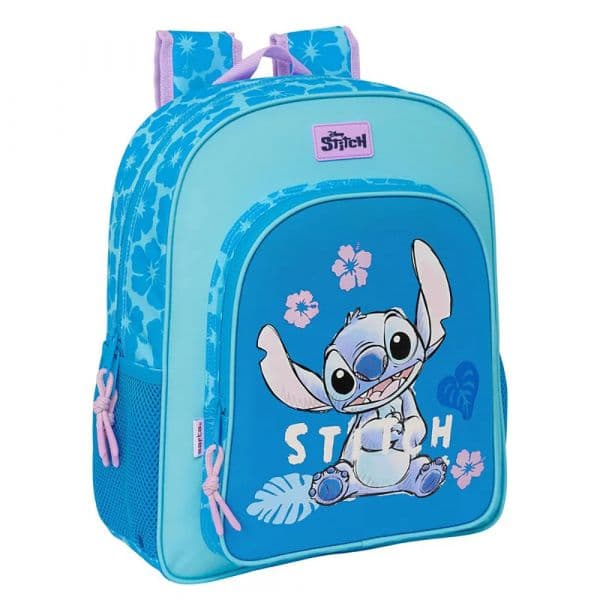 Safta Mochila Hawaii Stitch 38cm Azul
