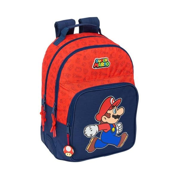 Safta Mochila Trick 20L Azul Escuro/Vermelho