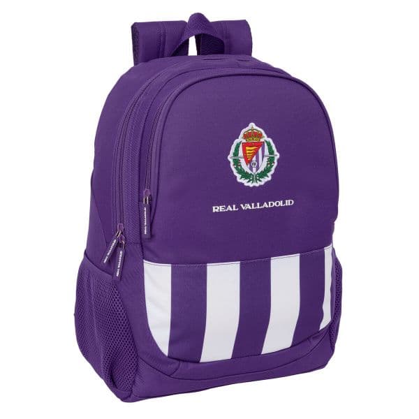 Safta Mochila Escolar Real Valladolid C.F. 32 x 44 x 16 cm Branco Roxo