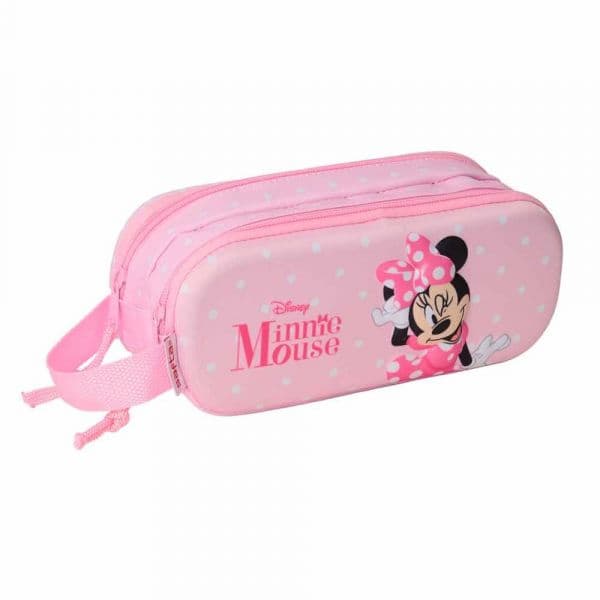 Safta Estojo Minnie Mouse Duplo Rosa