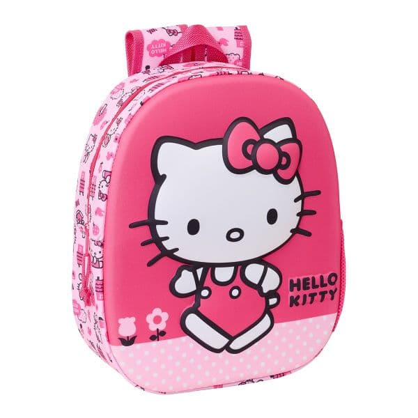 Safta Mochila Hello Kitty 3D 33cm Rosa