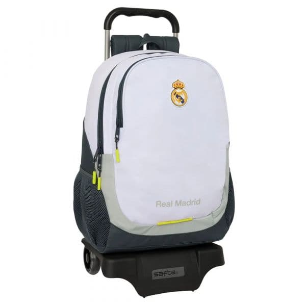 Safta Mochila Com Rodas Real Madrid C.F 32 x 44 x 16 cm Multicolor
