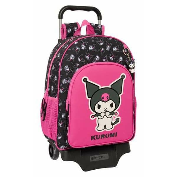 Safta Mochila Kuromi 33 x 42 x 14 cm Preto Fúcsia