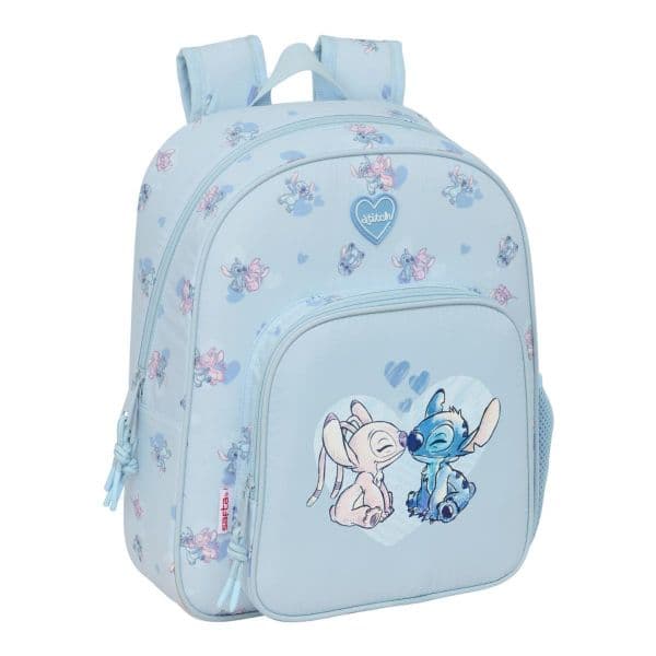 Safta Mochila Lilo & Stitch 28x34x10 cm / 10L Azul Claro e Multicolor