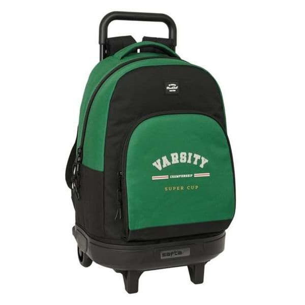 Blackfit8 Mochila Varsity 33 x 45 x 22 cm / 33L Preto Verde