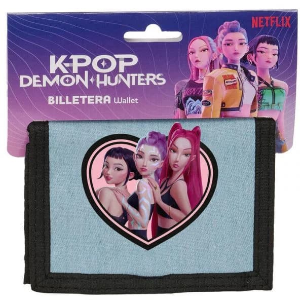 Safta K-Pop Demon Hunters - HUNTR/X - Carteira Billetera 12.5x9.5cm - B0GKBBW413