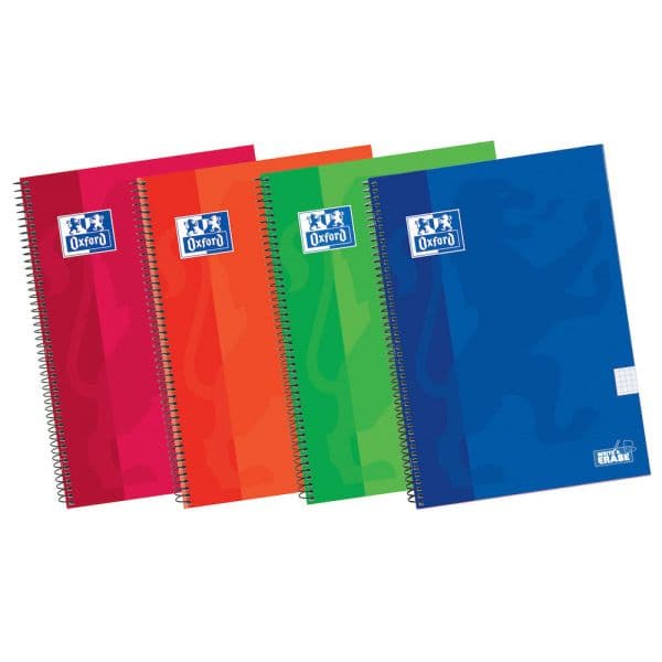 Oxford Caderno A4 Classic Quadriculado 80Fls Sortido 1 Un.