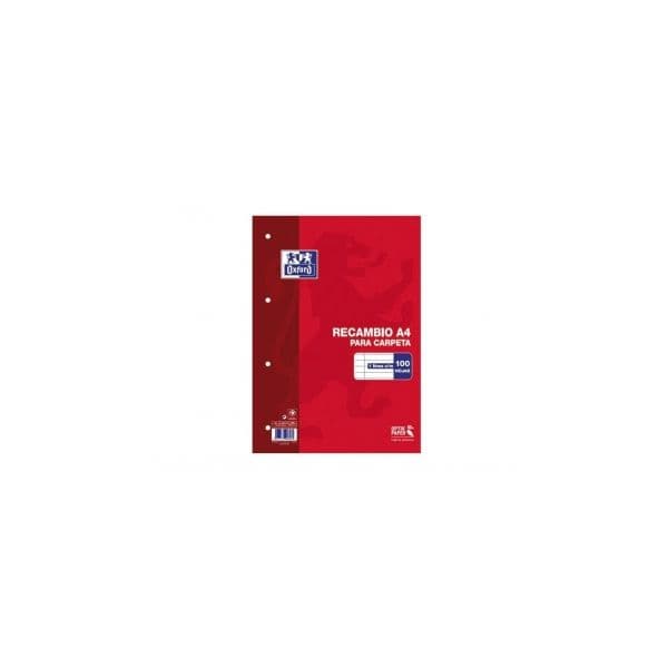 Oxford Recarga 100 Fls A4 90g Hzt C/M - 100430210