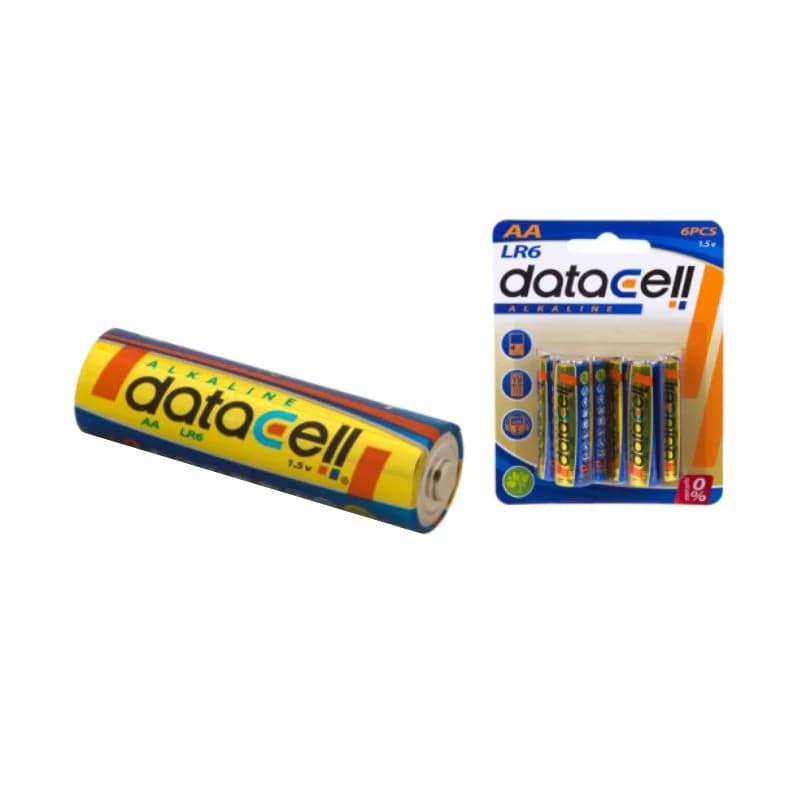 Pilhas AA LR6 - Pilhas Alcalinas Datacell (6 unidades)